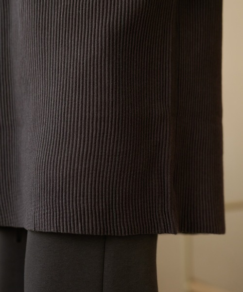 LAULEN(ローレン)の「deep v neck rib knit /ディープVネックリブニット(ニット/セーター・レディース・ブラック/グレー・FREE)」の3枚目の写真