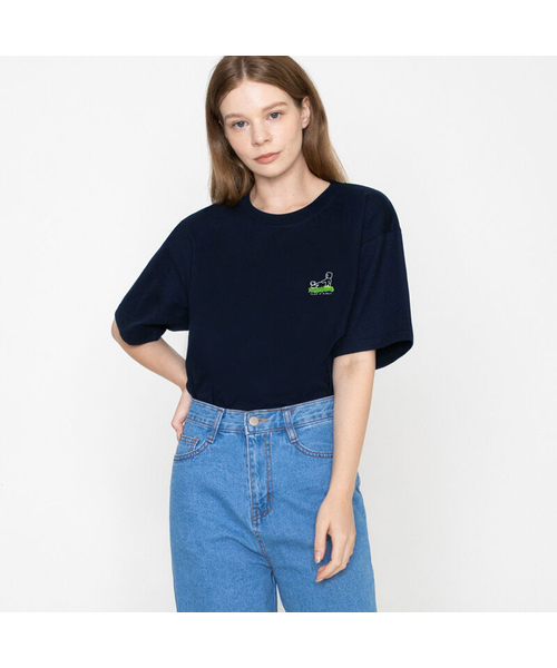 GRAVER（グレーバー）の「[ユニセックス]パピーワークバックロゴ半袖Tシャツ_3カラー（Tシャツ/カットソー・レディース・ホワイト/ネイビー・LARGE/MEDIUM/SMALL/X-LARGE）」の2枚目の写真