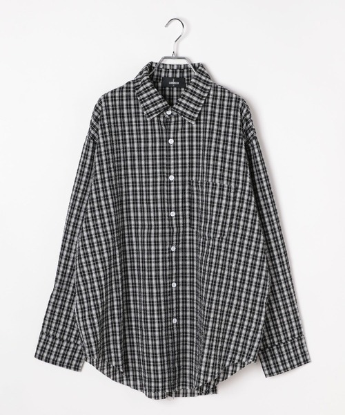 LAND MUSEUM(ランドミュージアム)の「LAND MUSEUM/パターンチェックシャツ(シャツ/ブラウス・メンズ・ブラック/ネイビー・MEDIUM/LARGE)」の11枚目の写真