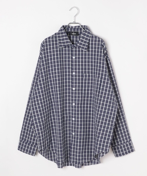 LAND MUSEUM(ランドミュージアム)の「LAND MUSEUM/パターンチェックシャツ(シャツ/ブラウス・メンズ・ブラック/ネイビー・MEDIUM/LARGE)」の12枚目の写真