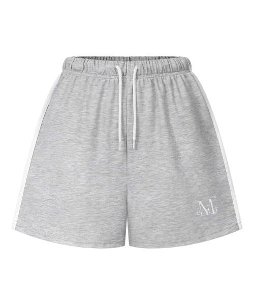 MUCENT(ムセント)の「ビバサイドトラックラインスウェットハーフパンツ(4カラー)(その他パンツ・レディース・グレー/ミックスグレー/ブラック/バーガンディー・S/L)」の22枚目の写真
