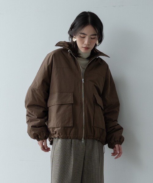 GALLEST（ギャレスト）の「【再入荷】ビッグポケット中綿フォルムコート（その他アウター・レディース・アイボリー/ダークブラウン/ブラック・38）」の3枚目の写真