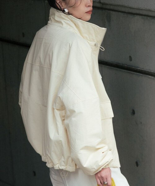 GALLEST（ギャレスト）の「【再入荷】ビッグポケット中綿フォルムコート（その他アウター・レディース・アイボリー/ダークブラウン/ブラック・38）」の5枚目の写真