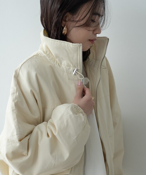 GALLEST（ギャレスト）の「【再入荷】ビッグポケット中綿フォルムコート（その他アウター・レディース・アイボリー/ダークブラウン/ブラック・38）」の10枚目の写真