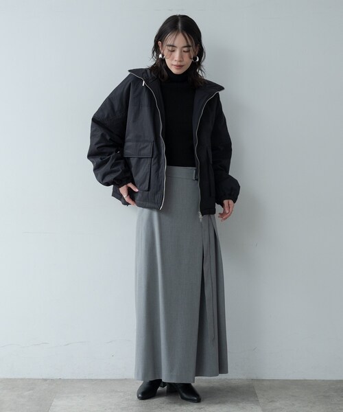 GALLEST（ギャレスト）の「【再入荷】ビッグポケット中綿フォルムコート（その他アウター・レディース・アイボリー/ダークブラウン/ブラック・38）」の12枚目の写真