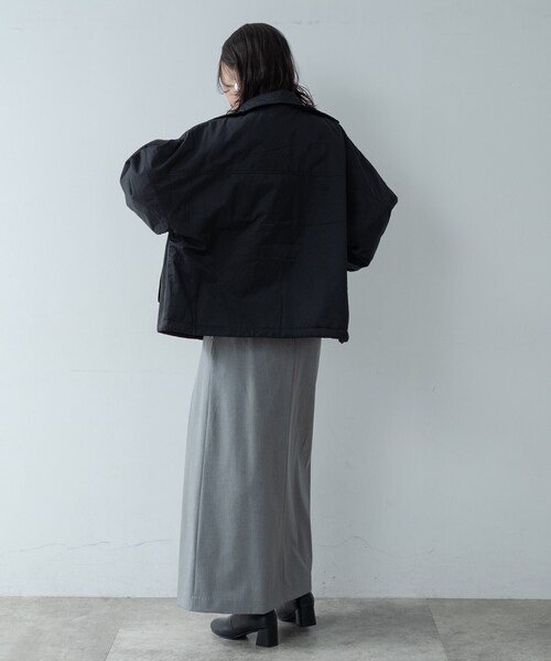 GALLEST（ギャレスト）の「【再入荷】ビッグポケット中綿フォルムコート（その他アウター・レディース・アイボリー/ダークブラウン/ブラック・38）」の13枚目の写真