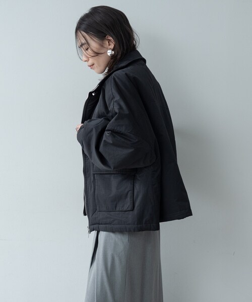 GALLEST（ギャレスト）の「【再入荷】ビッグポケット中綿フォルムコート（その他アウター・レディース・アイボリー/ダークブラウン/ブラック・38）」の16枚目の写真