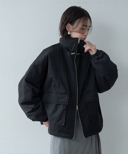 GALLEST（ギャレスト）の「【再入荷】ビッグポケット中綿フォルムコート（その他アウター・レディース・アイボリー/ダークブラウン/ブラック・38）」の18枚目の写真