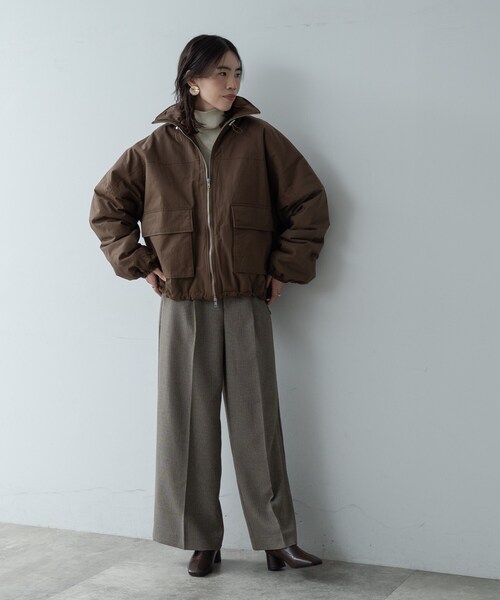 GALLEST（ギャレスト）の「【再入荷】ビッグポケット中綿フォルムコート（その他アウター・レディース・アイボリー/ダークブラウン/ブラック・38）」の21枚目の写真