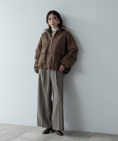 GALLEST（ギャレスト）の「【再入荷】ビッグポケット中綿フォルムコート（その他アウター・レディース・アイボリー/ダークブラウン/ブラック・38）」の22枚目の写真