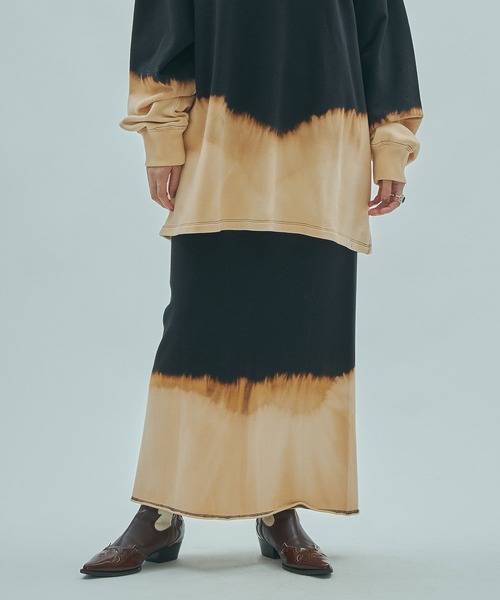 ROSE BUD（ローズバッド）の「(mag.by c)BLEACH SWEAT SKIRT（スカート