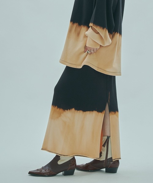 ROSE BUD（ローズバッド）の「(mag.by c)BLEACH SWEAT SKIRT（スカート・レディース・ブラック/グレー・S/M）」の4枚目の写真