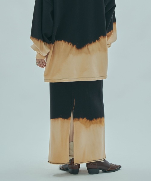 ROSE BUD（ローズバッド）の「(mag.by c)BLEACH SWEAT SKIRT（スカート・レディース・ブラック/グレー・S/M）」の5枚目の写真