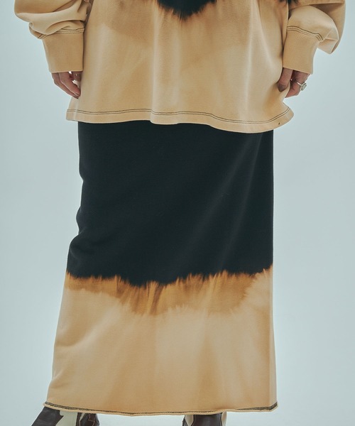 ROSE BUD（ローズバッド）の「(mag.by c)BLEACH SWEAT SKIRT（スカート・レディース・ブラック/グレー・S/M）」の9枚目の写真