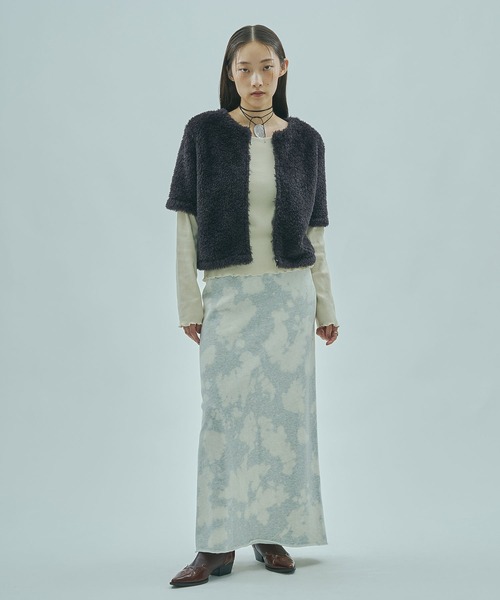 ROSE BUD（ローズバッド）の「(mag.by c)BLEACH SWEAT SKIRT（スカート・レディース・ブラック/グレー・S/M）」の13枚目の写真