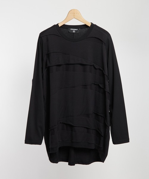 GOMME HOMME(ゴムオム)の「コクーンパネルT(Tシャツ/カットソー・メンズ・チャコールグレー/ブラック・MEDIUM)」の3枚目の写真