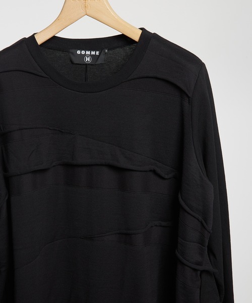 GOMME HOMME(ゴムオム)の「コクーンパネルT(Tシャツ/カットソー・メンズ・チャコールグレー/ブラック・MEDIUM)」の5枚目の写真