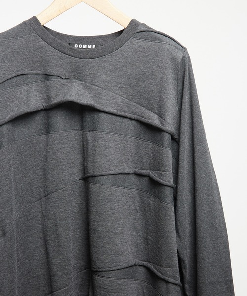 GOMME HOMME(ゴムオム)の「コクーンパネルT(Tシャツ/カットソー・メンズ・チャコールグレー/ブラック・MEDIUM)」の12枚目の写真