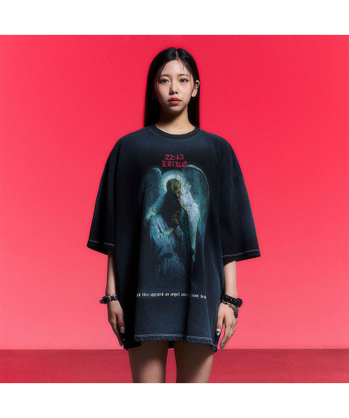 SCHISM INDUCING(スキズムインデューシング)の「LUKE T SHIRT_BLACK(Tシャツ/カットソー・レディース・その他・MEDIUM/LARGE/X-LARGE)」の4枚目の写真