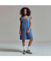 ERER（エルエル）の「スカートオーバーオール ブルー（サロペット/オーバーオール）」