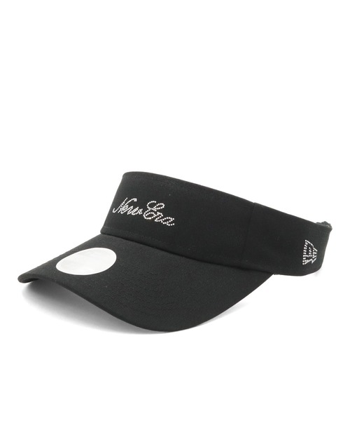NEW ERA(ニューエラ)の「ニューエラ ゴルフサンバイザー ロングバイザー ラインストーン(サンバイザー・レディース・ホワイト/ブラック・FREE)」の8枚目の写真