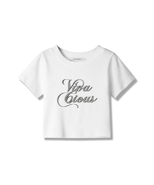 Vivacious(ビバシャス)の「Vivadoll Crop T-shirt - 3COL(Tシャツ/カットソー・レディース・ブラック/ホワイト/チャコール・MEDIUM/SMALL)」の5枚目の写真
