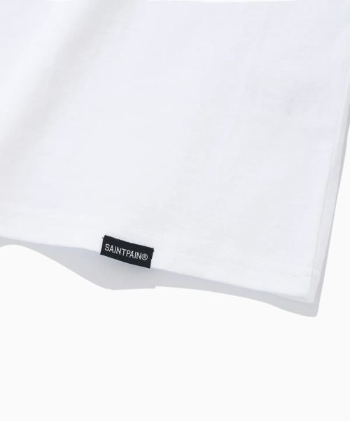 SAINTPAIN(セイントペイン)の「SP SNTPN ロゴTシャツ-ホワイトブルー(Tシャツ/カットソー・メンズ・その他・LARGE/X-LARGE/SMALL/MEDIUM)」の8枚目の写真