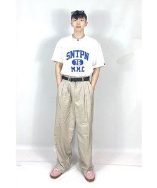 SAINTPAIN(セイントペイン)の「SP SNTPN ロゴTシャツ-ホワイトブルー(Tシャツ/カットソー・メンズ・その他・LARGE/X-LARGE/SMALL/MEDIUM)」の3枚目の写真