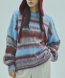 ROSE BUD | STRIPE KNIT TOP(ニット/セーター)