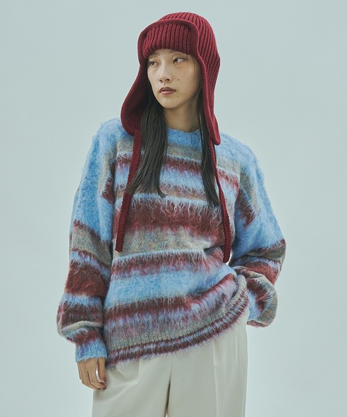 ローズバッド（ROSE BUD）/STRIPE KNIT TOP STRIPE KNIT TOP（ニット/セーター）｜ROSE BUD（ローズバッド）の