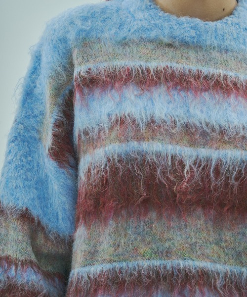 STRIPE KNIT TOP（ニット/セーター）｜ROSE BUD（ローズバッド）の