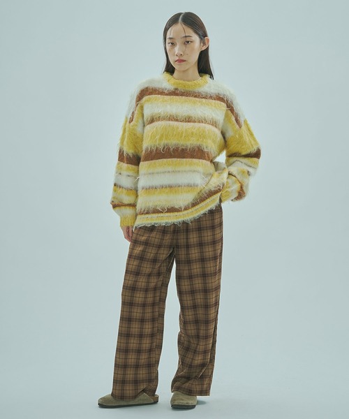 STRIPE KNIT TOP（ニット/セーター）｜ROSE BUD（ローズバッド）の