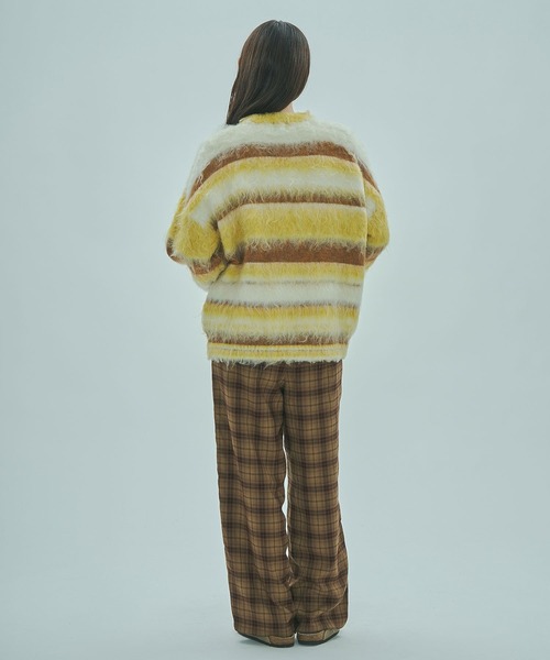 ROSE BUD（ローズバッド）の「STRIPE KNIT TOP（ニット/セーター・レディース・イエロー/グリーン/ブルー・ONE SIZE）」の20枚目の写真