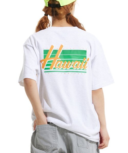 CREAM SODA LAB（クリームソーダラボ）の「ハワイバックプリント半袖Tシャツライトグレー（Tシャツ/カットソー・メンズ・その他・LARGE/MEDIUM/X-LARGE/XX-LARGE）」の3枚目の写真