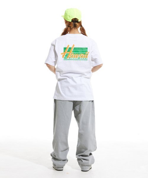 CREAM SODA LAB（クリームソーダラボ）の「ハワイバックプリント半袖Tシャツライトグレー（Tシャツ/カットソー・メンズ・その他・LARGE/MEDIUM/X-LARGE/XX-LARGE）」の5枚目の写真