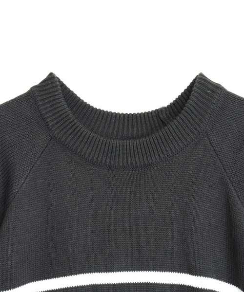 ANAP(アナップ)の「ジャカードロゴ ボリュームスリーブニットトップス(ニット/セーター・レディース・アイボリー/ダークアッシュ/ブルー・F)」の22枚目の写真