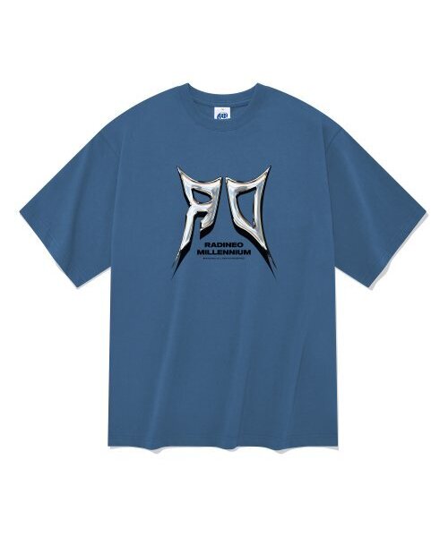 RADINEO(ラディネオ)の「20番手シャープクロムロゴ半袖Tシャツブルー(Tシャツ/カットソー・メンズ・その他・LARGE/MEDIUM/X-LARGE)」の1枚目の写真
