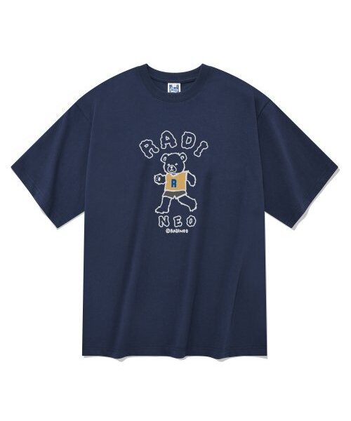 RADINEO(ラディネオ)の「ラディベア 半袖Tシャツ ネイビー(Tシャツ/カットソー・メンズ・その他・LARGE/MEDIUM/SMALL/X-LARGE)」の1枚目の写真