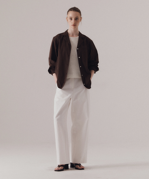 SILN(シルン)の「Structure cotton chino pants (WHITE)(その他パンツ・レディース・その他・SMALL/MEDIUM)」の3枚目の写真