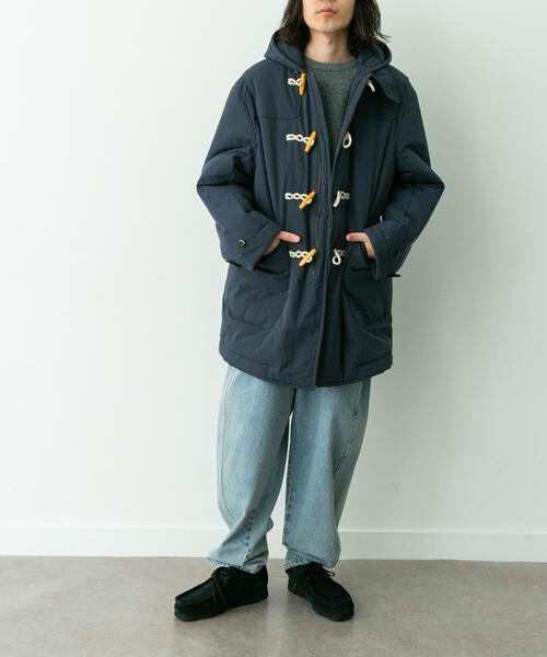 ARMY TWILL（アーミーツイル）の「ARMY TWILL　Cotton Nylon Duffel Coat（ダウンジャケット/コート・メンズ・ブラック/ネイビー・MEDIUM/LARGE）」の16枚目の写真