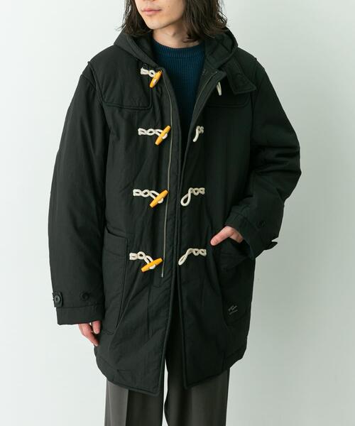 ARMY TWILL（アーミーツイル）の「ARMY TWILL　Cotton Nylon Duffel Coat（ダウンジャケット/コート・メンズ・ブラック/ネイビー・MEDIUM/LARGE）」の5枚目の写真