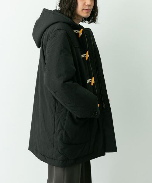 ARMY TWILL（アーミーツイル）の「ARMY TWILL　Cotton Nylon Duffel Coat（ダウンジャケット/コート・メンズ・ブラック/ネイビー・MEDIUM/LARGE）」の6枚目の写真