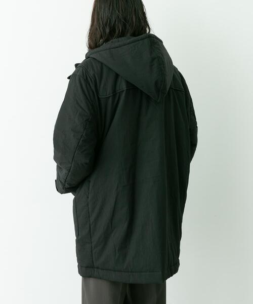 ARMY TWILL（アーミーツイル）の「ARMY TWILL　Cotton Nylon Duffel Coat（ダウンジャケット/コート・メンズ・ブラック/ネイビー・MEDIUM/LARGE）」の7枚目の写真