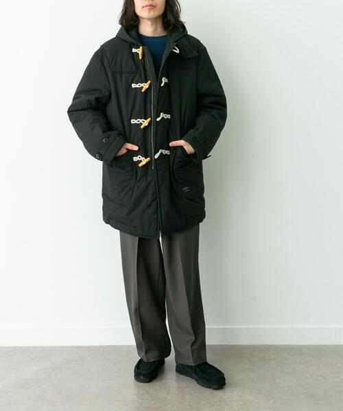 ARMY TWILL（アーミーツイル）の「ARMY TWILL　Cotton Nylon Duffel Coat（ダウンジャケット/コート・メンズ・ブラック/ネイビー・MEDIUM/LARGE）」の8枚目の写真