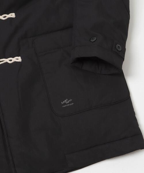 ARMY TWILL（アーミーツイル）の「ARMY TWILL　Cotton Nylon Duffel Coat（ダウンジャケット/コート・メンズ・ブラック/ネイビー・MEDIUM/LARGE）」の13枚目の写真