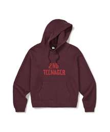 [Mmlg] FAMILY MESSAGE HOODIE (PLUM)
