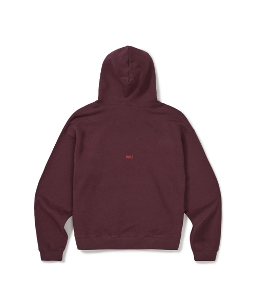 MMLG（エムエムエルジー）の「[Mmlg] FAMILY MESSAGE HOODIE (PLUM)（パーカー・レディース・その他・LARGE/X-LARGE/SMALL/MEDIUM）」の2枚目の写真