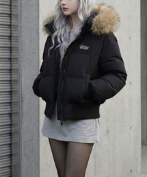 Chick | Short-Length Quilted N-2B Jacket / ショート丈 中綿入り N-2B風ジャケット(ダウンジャケット/コート)