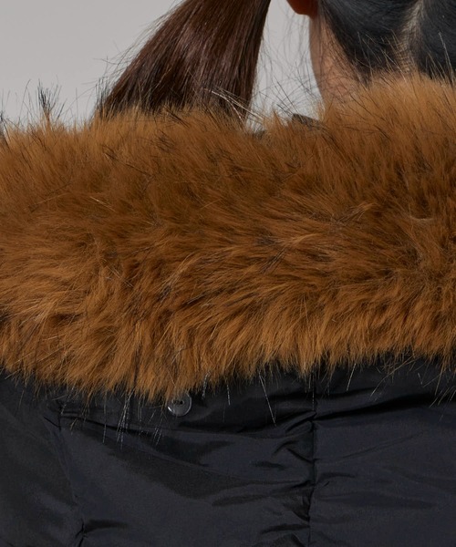 Chick（チック）の「Short-Length Quilted N-2B Jacket / ショート丈 中綿入り N-2B風ジャケット（ダウンジャケット/コート・レディース・ブラック・FREE）」の19枚目の写真