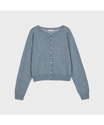 Basic Round Cardigan (Blue Gray)